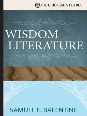 cover image of Wisdom Literature